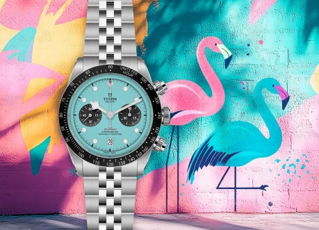 帝舵碧灣計(jì)時(shí)火烈鳥藍(lán)款:吸睛色調(diào)的腕表佳作