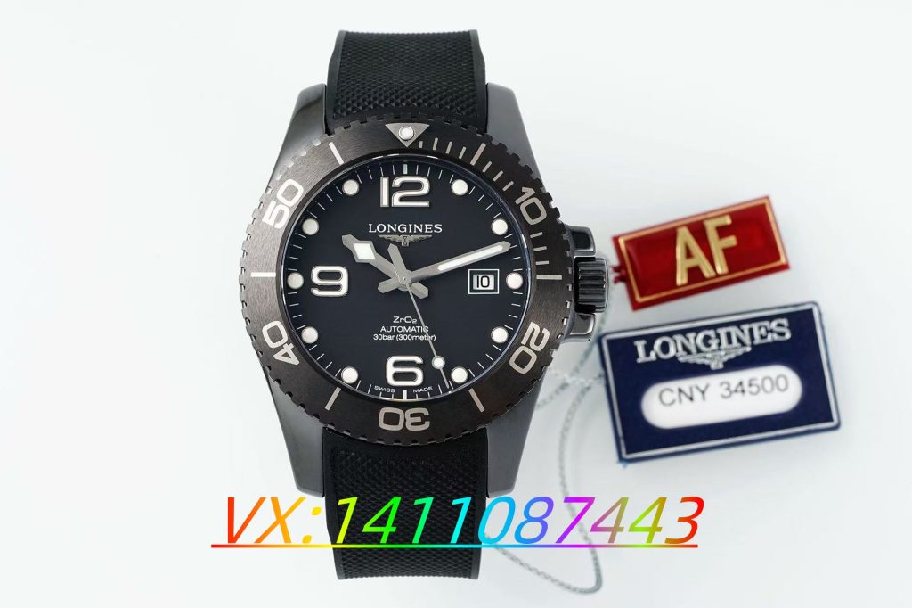 AF廠浪琴康卡斯全黑陶瓷款評測:當硬朗美學邂逅精密工藝?