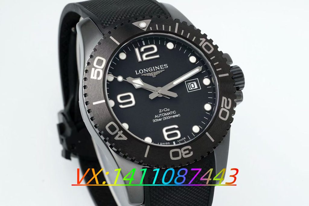 AF廠浪琴康卡斯全黑陶瓷款評測:當硬朗美學邂逅精密工藝?