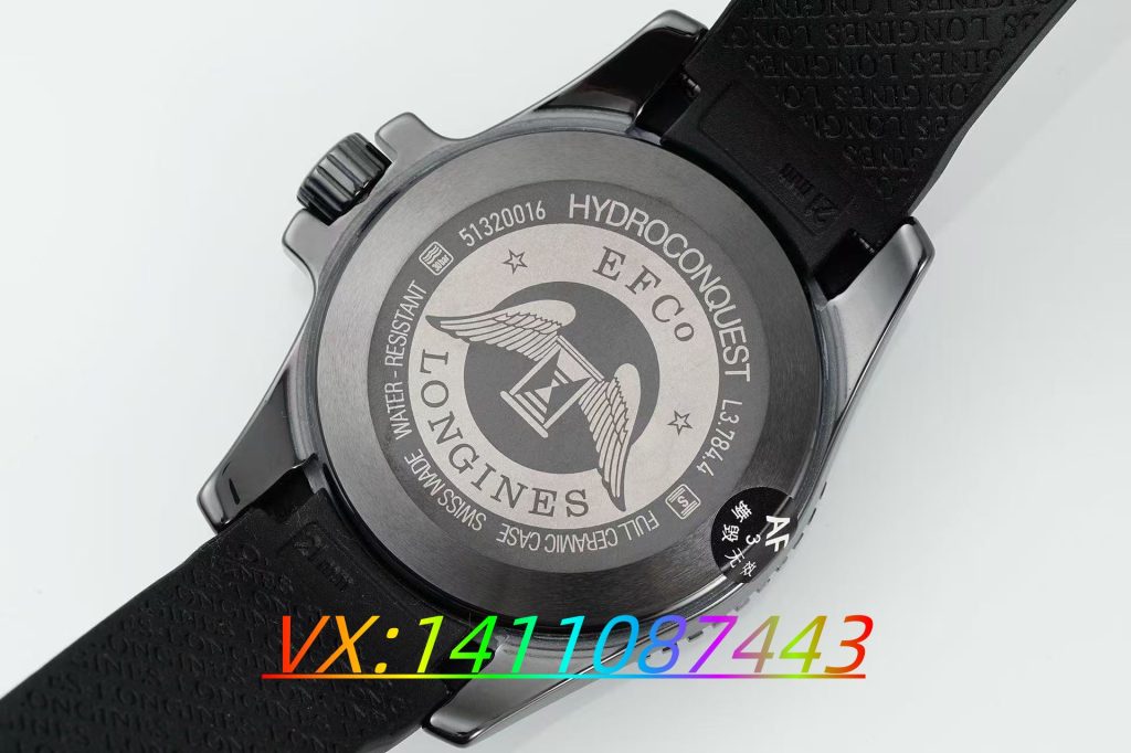 AF廠浪琴康卡斯全黑陶瓷款評測:當硬朗美學邂逅精密工藝?